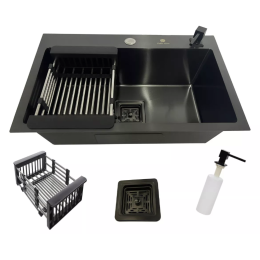 Cuba Gourmet Quadrada Aço Inox 60x40cm Black - Construinox